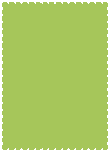 Leaf Green  - Scallop Card -  4 1/4 x 5 1/2  - 25/pk