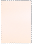 Stardream Peach  - Scallop Card -  4 1/4 x 5 1/2  - 25/pk