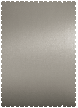 Metallic Pewter  - Scallop Card -  4 1/4 x 5 1/2  - 25/pk