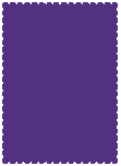 Purple  - Scallop Card -  4 1/4 x 5 1/2  - 25/pk