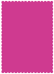 Raspberry  - Scallop Card -  4 1/4 x 5 1/2  - 25/pk