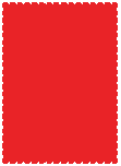 Scarlet Linen  - Scallop Card -  4 1/4 x 5 1/2  - 25/pk