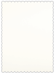 Metallic Snow  - Scallop Card -  4 1/4 x 5 1/2  - 25/pk