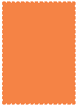 Tangerine - Scallop Card -  4 1/4 x 5 1/2  - 25/pk
