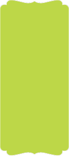 Apple Green - Double Bracket Card -  4 x 9 1/4  - 25/pk