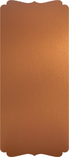 Stardream Copper  - Double Bracket Card -  4 x 9 1/4  - 25/pk