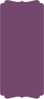Eggplant - Double Bracket Card -  4 x 9 1/4  - 25/pk