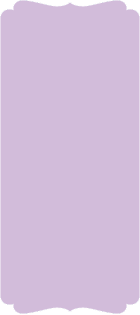 Lavender   - Double Bracket Card -  4 x 9 1/4  - 25/pk
