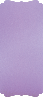 Metallic Lilac  - Double Bracket Card -  4 x 9 1/4  - 25/pk