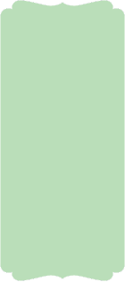 Pale Green - Double Bracket Card -  4 x 9 1/4  - 25/pk