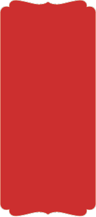 Red  - Double Bracket Card -  4 x 9 1/4  - 25/pk