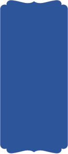 Royal Blue  - Double Bracket Card -  4 x 9 1/4  - 25/pk