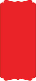 Scarlet Linen  - Double Bracket Card -  4 x 9 1/4  - 25/pk