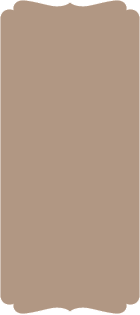 Taupe Brown - Double Bracket Card -  4 x 9 1/4  - 25/pk
