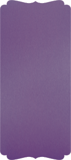 Metallic Violet  - Double Bracket Card -  4 x 9 1/4  - 25/pk