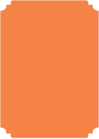 Tangerine - Deckle Edge Card -  4 1/2 x 6 1/4 - 25/pk
