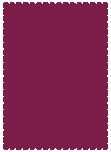 Linen Burgundy - Scallop Card - 5 x 7 - 25/pk