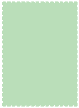 Pale Green - Scallop Card -  5 x 7  - 25/pk