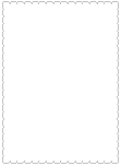 White Felt 100lb. - Scallop Card - 5 x 7 - 25/pk