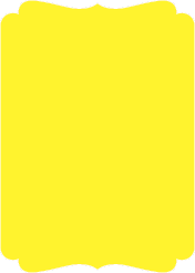 Bright Yellow  - Double Bracket Card -  5 x 7  - 25/pk