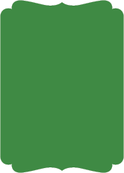 Holiday Green - Double Bracket Card -  5 x 7  - 25/pk