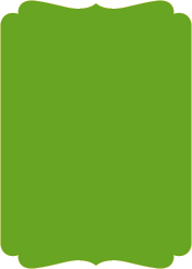 Leaf Green  - Double Bracket Card -  5 x 7  - 25/pk