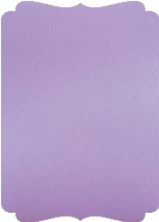 Metallic Lilac  - Double Bracket Card -  5 x 7  - 25/pk