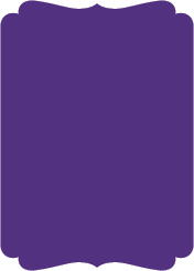 Purple  - Double Bracket Card -  5 x 7  - 25/pk