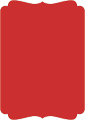 Red  - Double Bracket Card -  5 x 7  - 25/pk