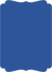 Royal Blue  - Double Bracket Card -  5 x 7  - 25/pk