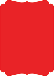 Scarlet Linen  - Double Bracket Card -  5 x 7  - 25/pk