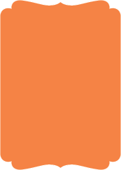 Tangerine - Double Bracket Card -  5 x 7  - 25/pk