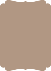 Taupe Brown - Double Bracket Card -  5 x 7  - 25/pk