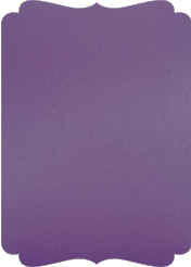 Metallic Violet  - Double Bracket Card -  5 x 7  - 25/pk