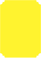 Bright Yellow  - Deckle Edge Card -  5 x 7  - 25/pk