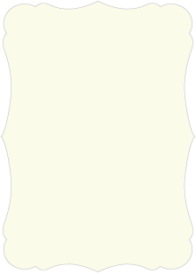 Crest Natural White - Victorian Card -  5 x 7  - 25/pk