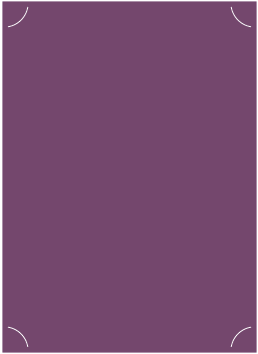 Eggplant - Slit Card -  5 1/4 x 7 1/4  - 25/pk