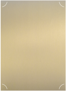 Metallic Gold Leaf  - Slit Card -  5 1/4 x 7 1/4  - 25/pk