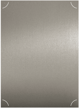 Metallic Pewter  - Slit Card -  5 1/4 x 7 1/4  - 25/pk