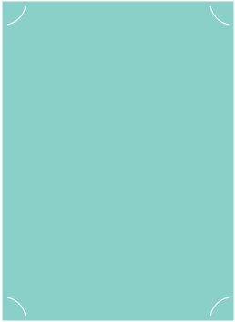 Turquoise  - Slit Card -  5 1/4 x 7 1/4  - 25/pk