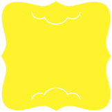 Bright Yellow  - Wave Slit Card -  6.25 x 6.25  - 25/pk