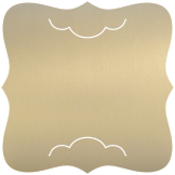 Metallic Gold Leaf  - Wave Slit Card - 6.25 x 6.25  - 25/pk