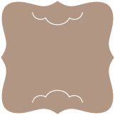 Taupe Brown  - Wave Slit Card -  6.25 x 6.25  - 25/pk