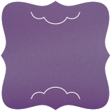 Metallic Violet  - Wave Slit Card - 6.25 x 6.25 - 25/pk