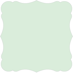 Celadon  - Victorian Card -  7 1/4 x 7 1/4  - 25/pk