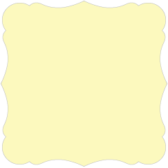 Lemon  - Victorian Card -  7 1/4 x 7 1/4  - 25/pk
