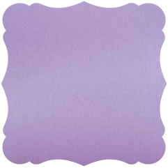 Metallic Lilac  - Victorian Card -  7 1/4 x 7 1/4  - 25/pk