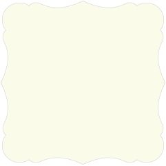 Crest Natural White - Victorian Card -  7 1/4 x 7 1/4  - 25/pk