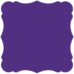 Purple  - Victorian Card -  7 1/4 x 7 1/4  - 25/pk