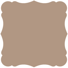 Taupe Brown - Victorian Card -  7 1/4 x 7 1/4  - 25/pk